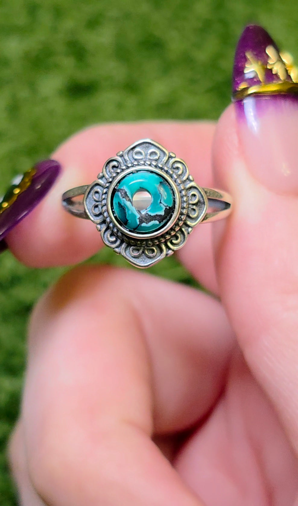 Turquoise Donut Ring