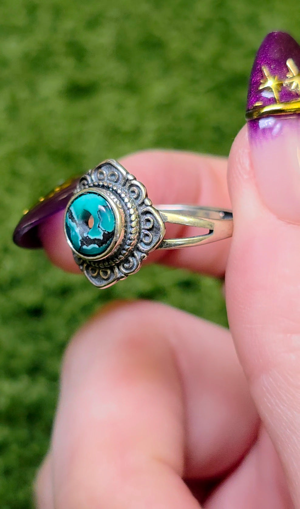 Turquoise Donut Ring