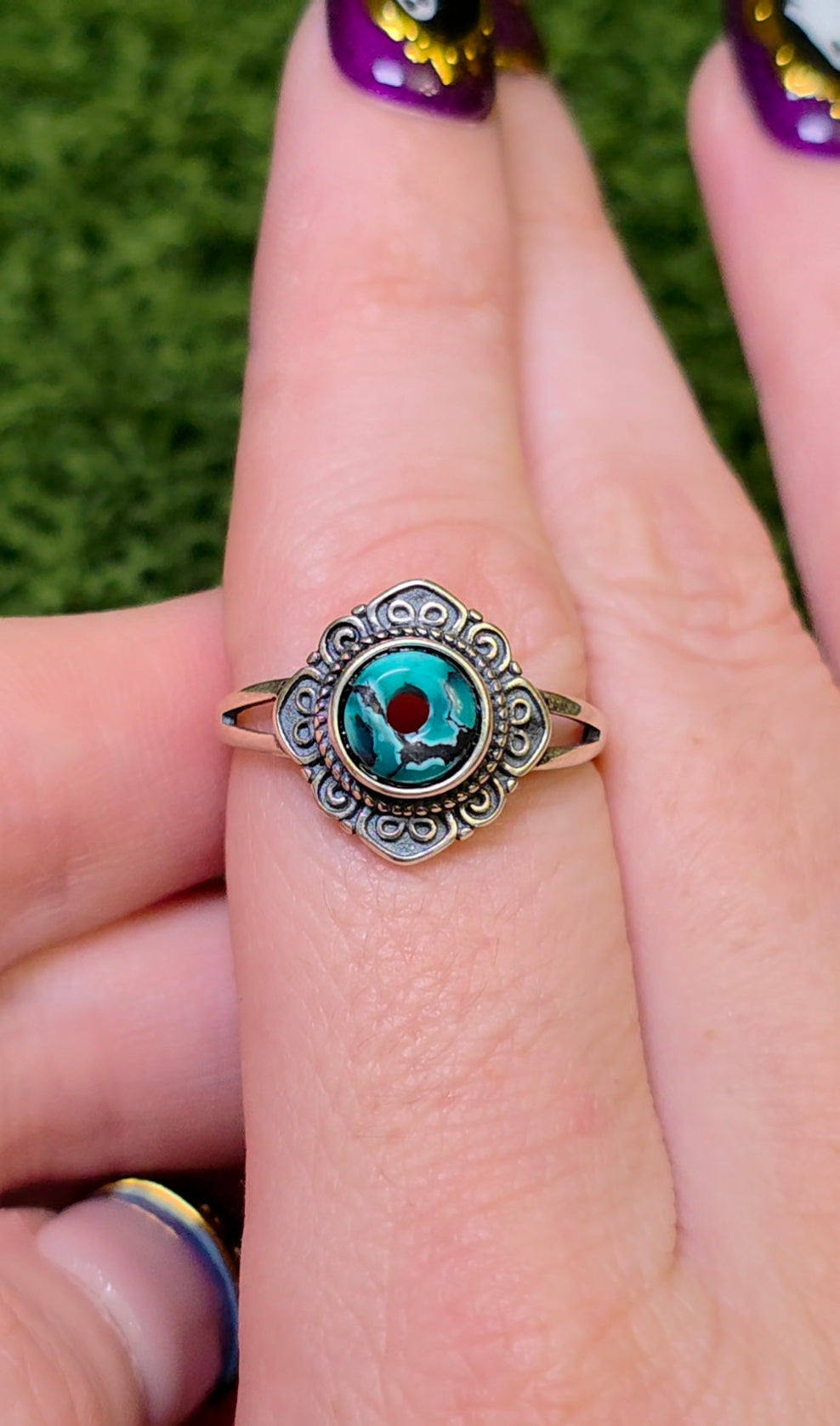 Turquoise Donut Ring