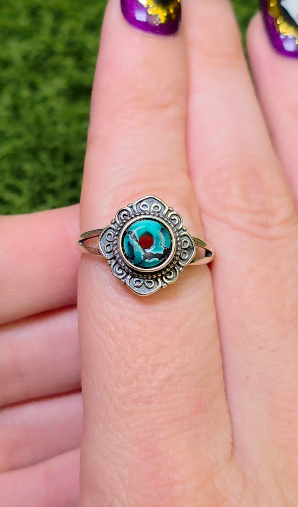 Turquoise Donut Ring