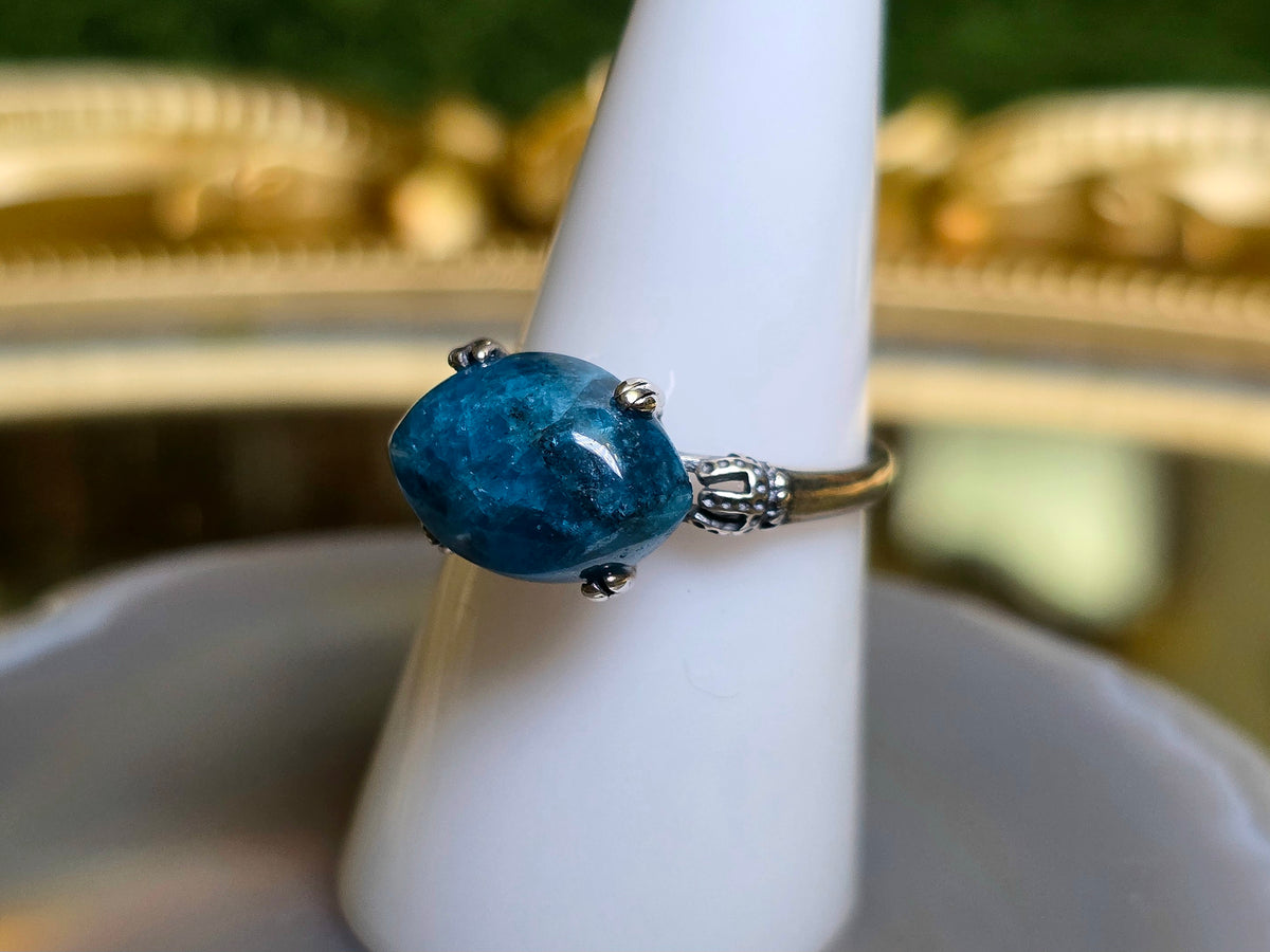 Blue Apatite Ring