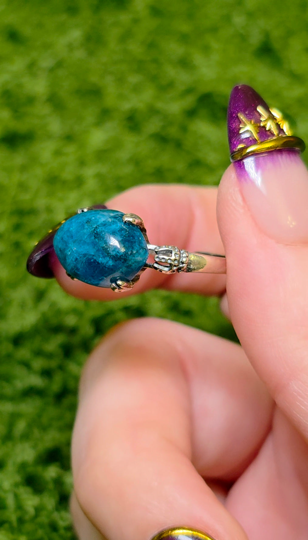 Blue Apatite Ring