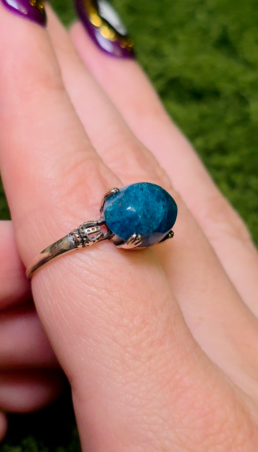 Blue Apatite Ring