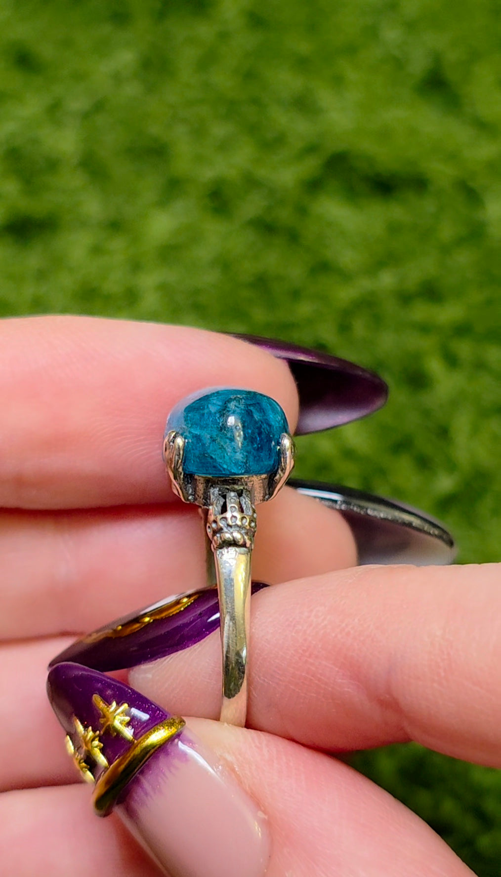 Blue Apatite Ring