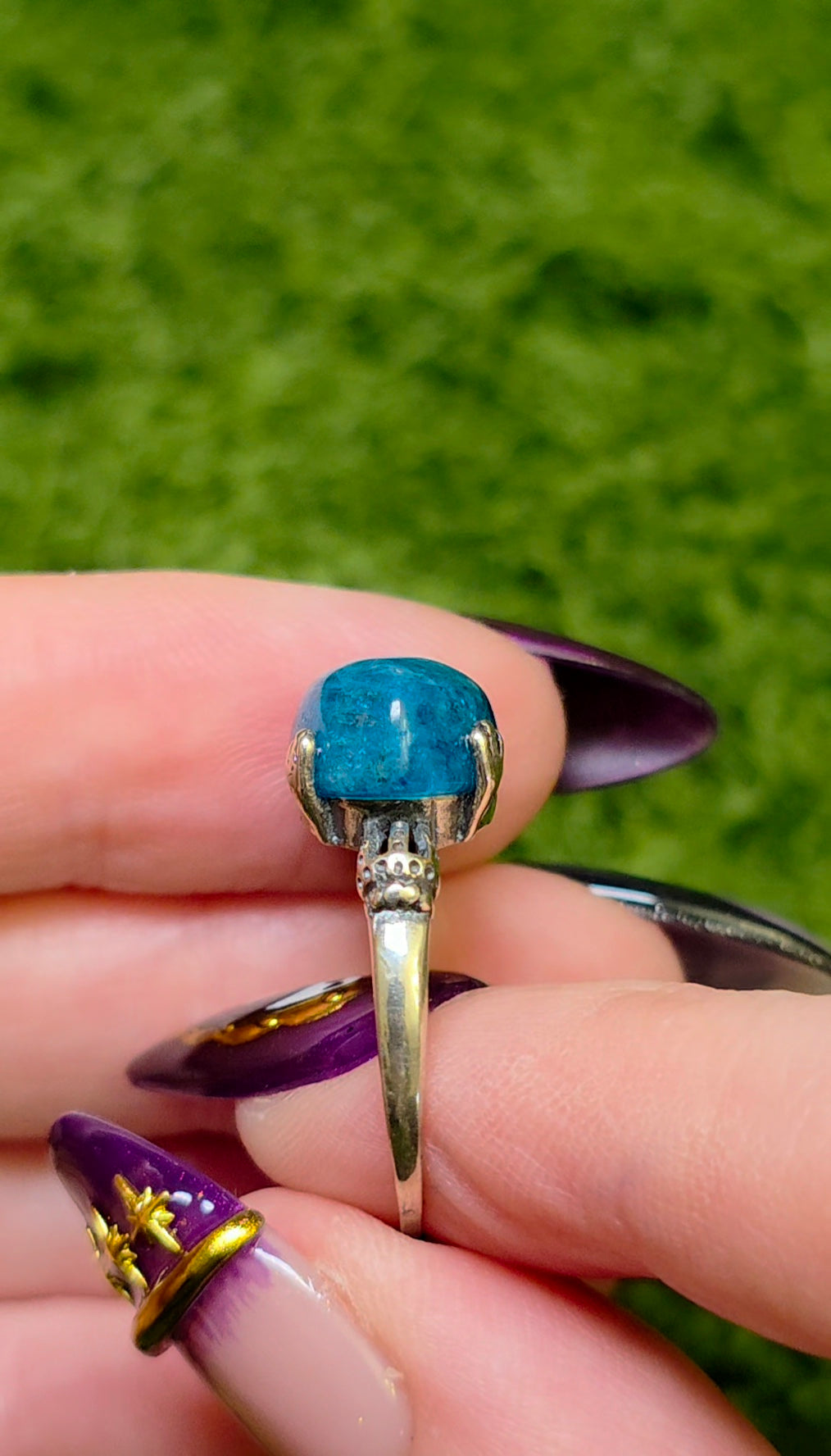 Blue Apatite Ring
