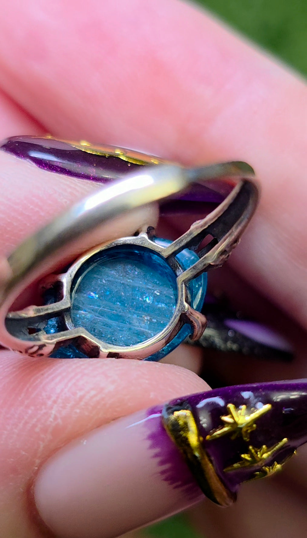 Blue Apatite Ring