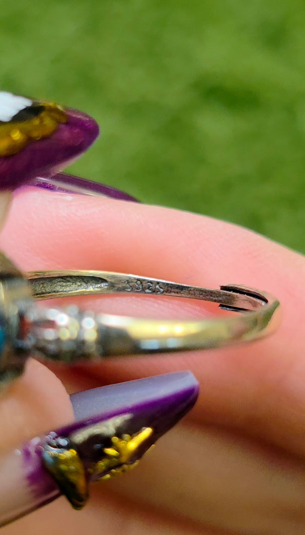 Blue Apatite Ring