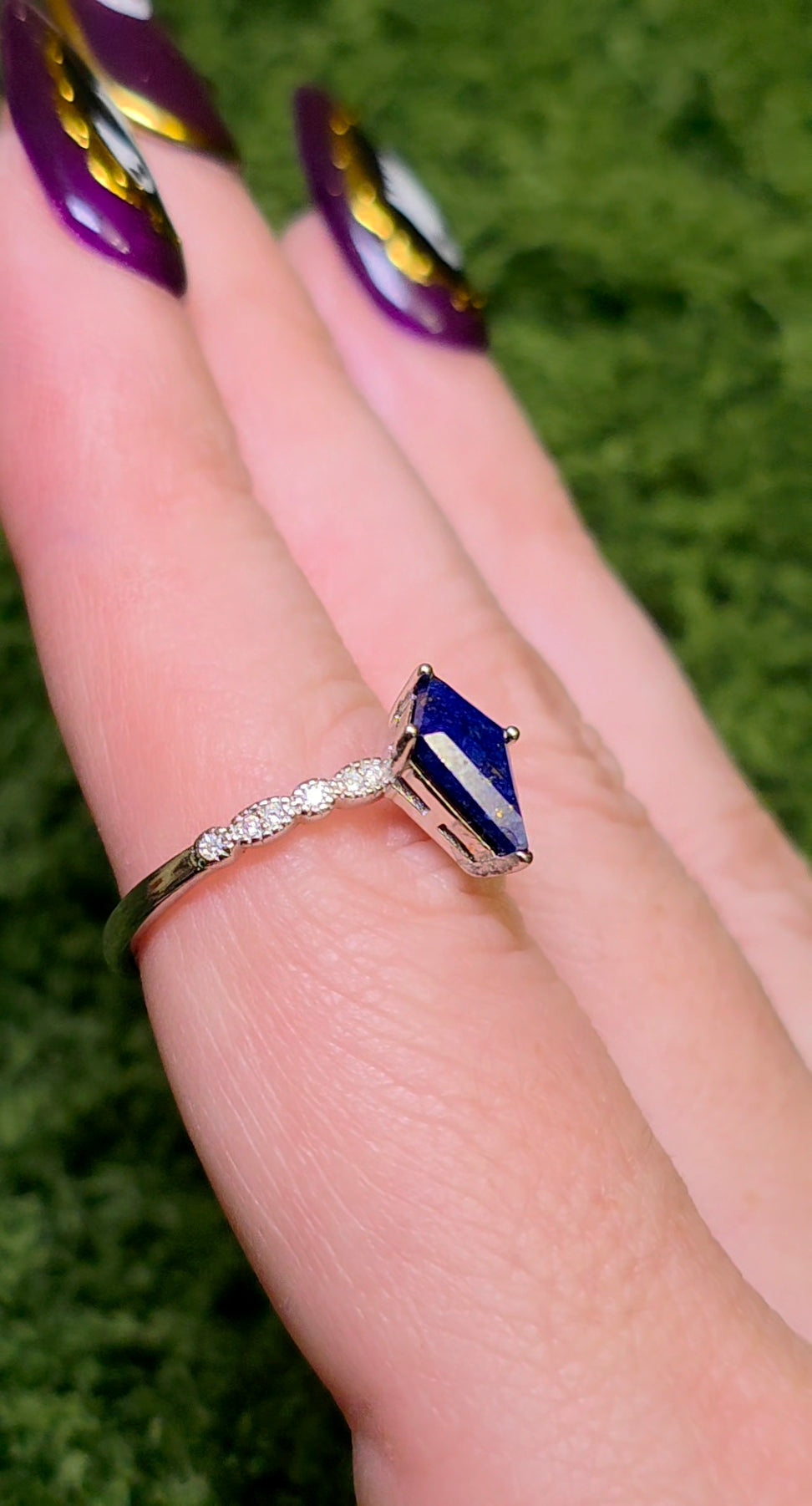 Lapis Lazuli Kite Ring