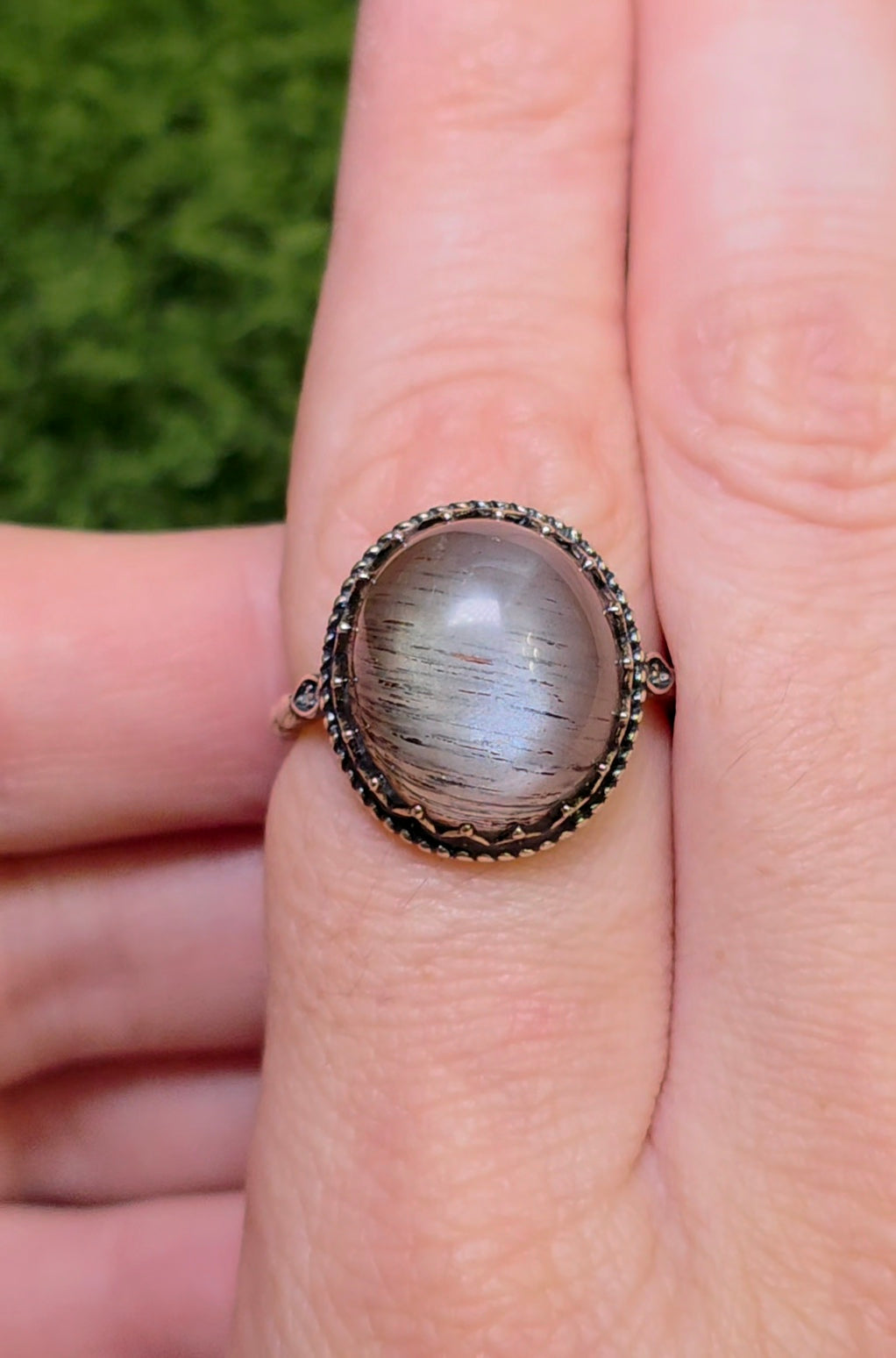 Black Moonstone Ring B