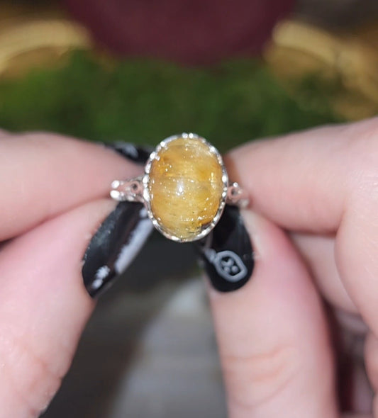 Golden Rutile Ring