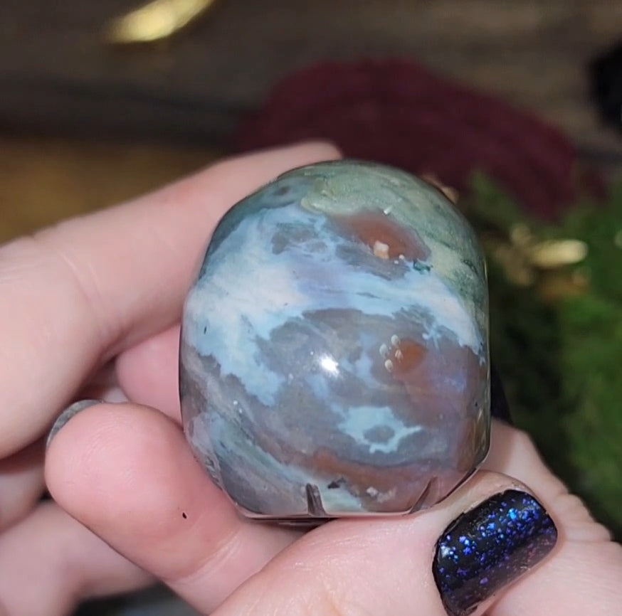 Sea Jasper Skull