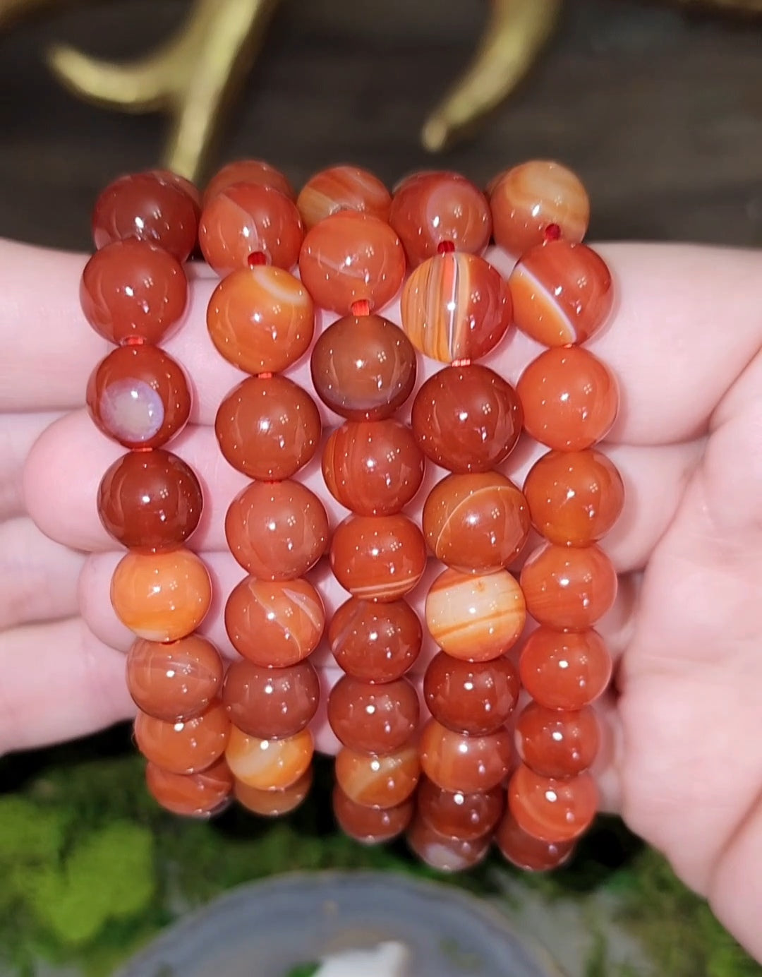 10mm Carnelian Stretch Bracelet