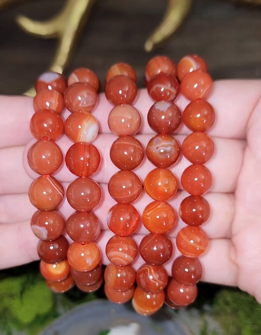 10mm Carnelian Stretch Bracelet