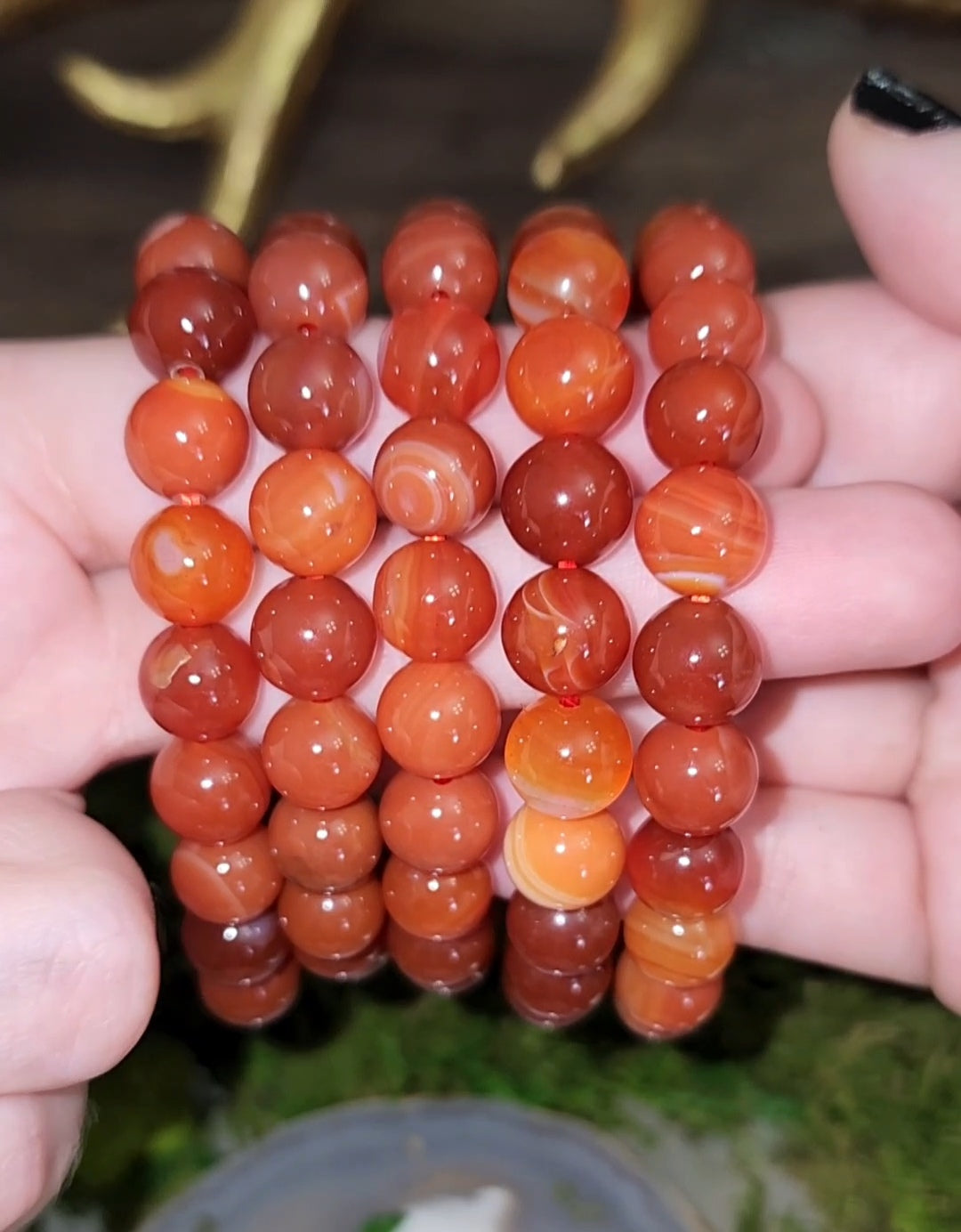 10mm Carnelian Stretch Bracelet