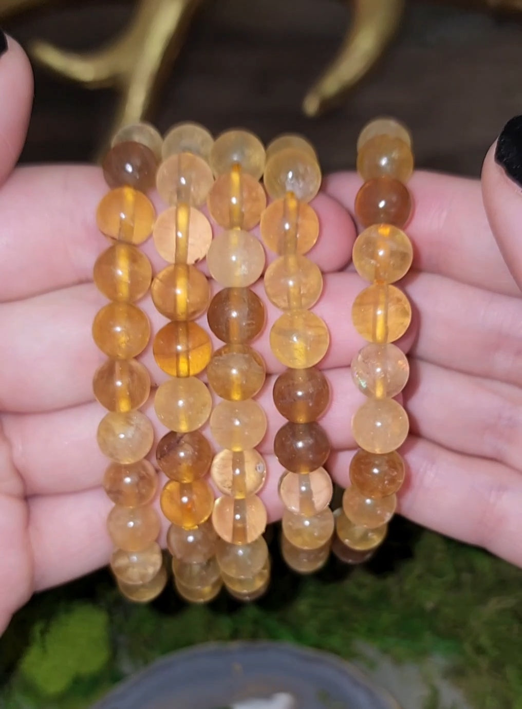 8mm Yellow Fluorite Stretch