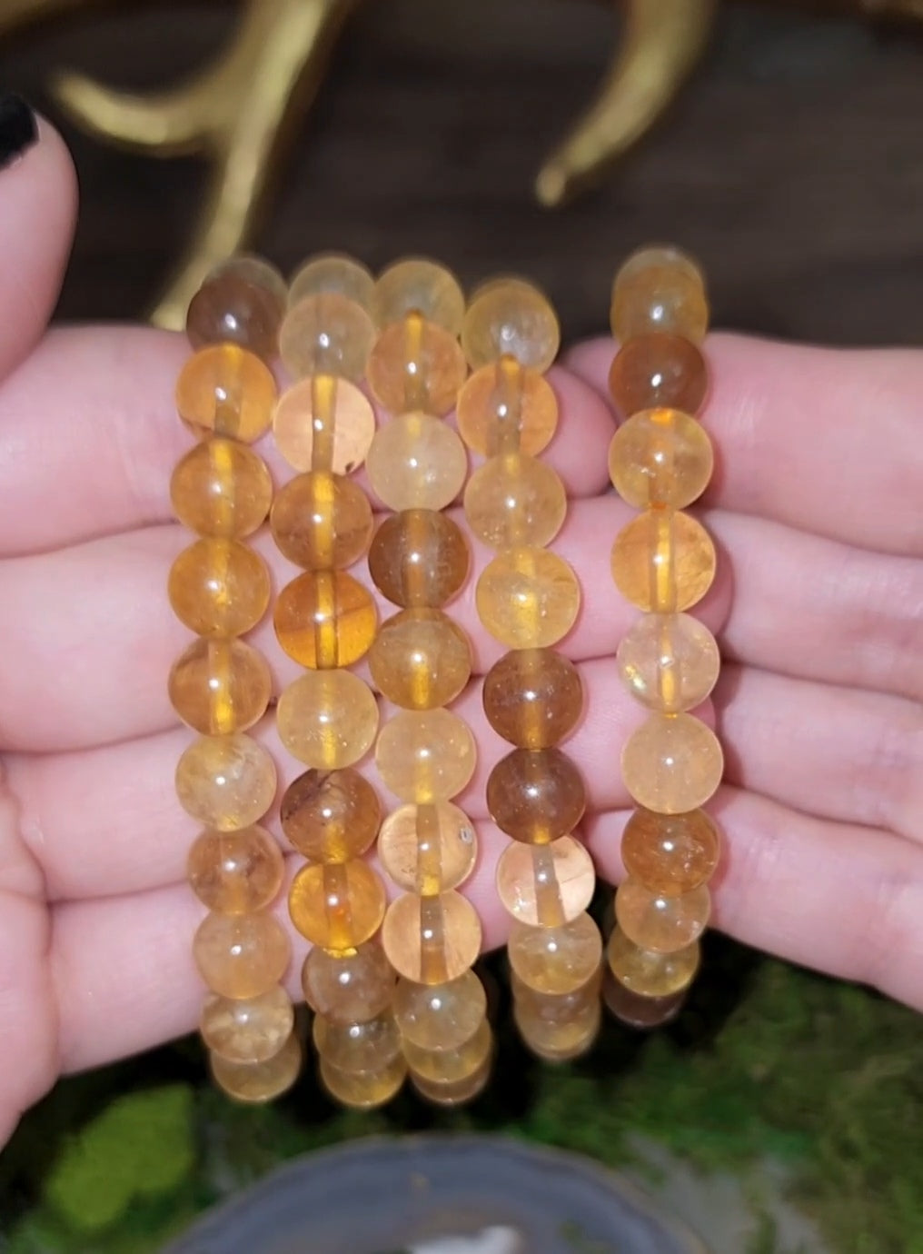 8mm Yellow Fluorite Stretch