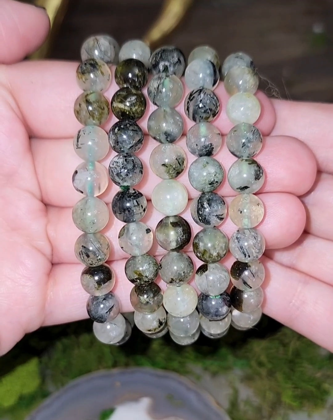 8mm Prehnite Stretch Bracelet