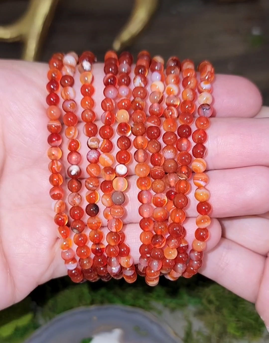 4mm Carnelian Stretch Bracelet