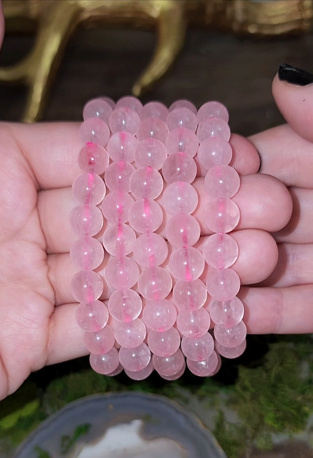 8mm Rose Quartz Stretch Bracelet