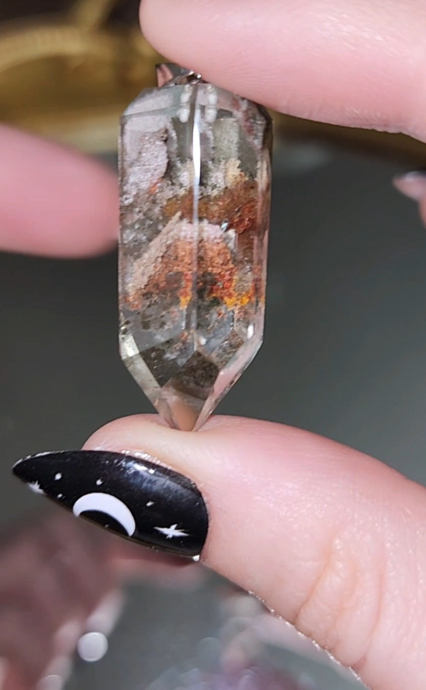 Garden Quartz Point Pendant G