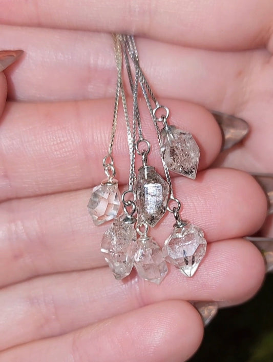 Herkimer Diamond Pull Earrings