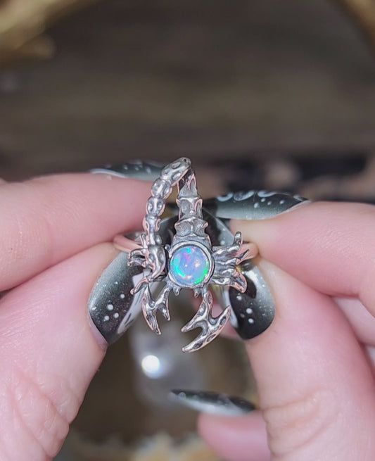 Opal Scorpion Ring