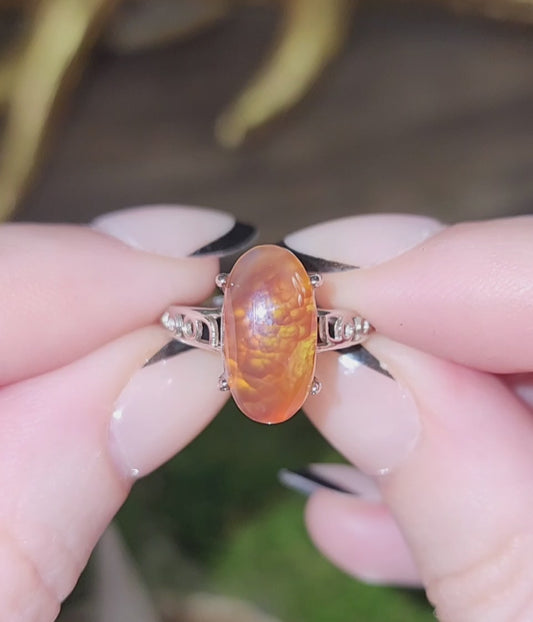 Fire Agate Ring