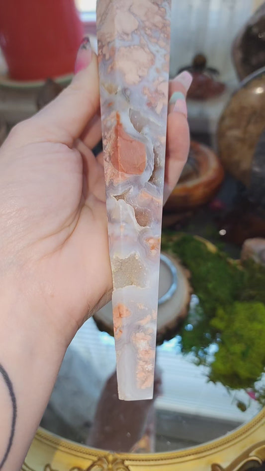 Pink Agate Wand C