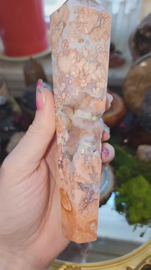 Pink Agate Wand B