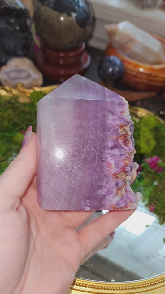 Fluorite Raw Spine Point