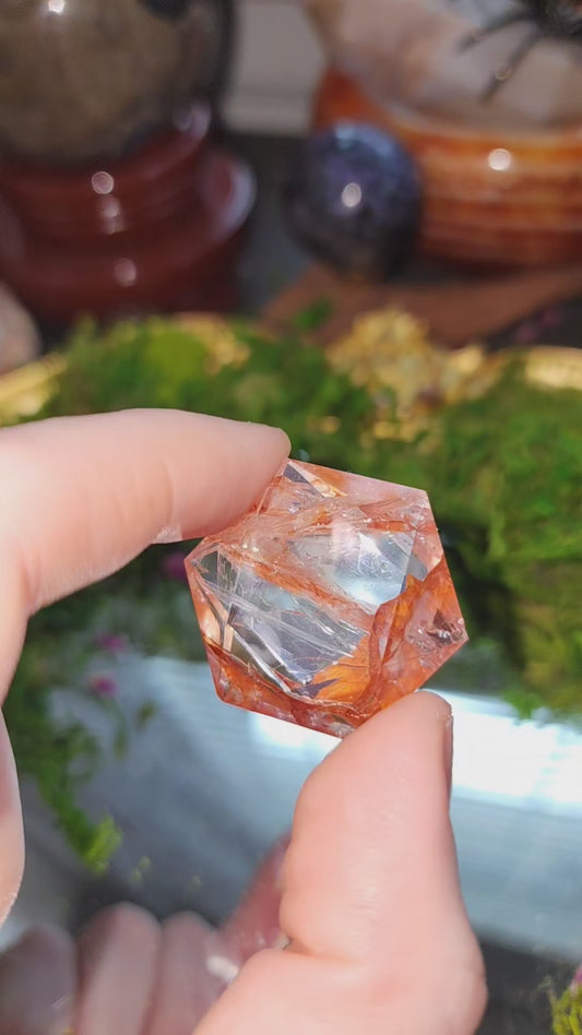 Fire Quartz Hexagon