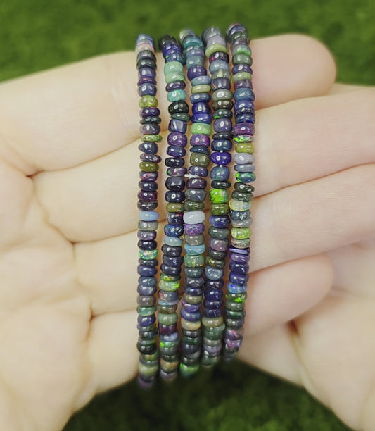 Black Opal Stretch Bracelet