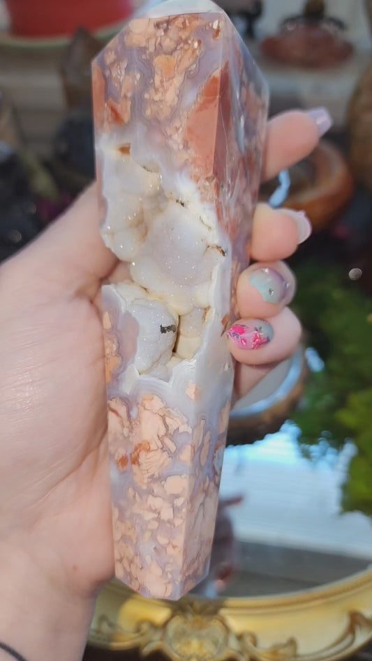 Pink Agate Wand A