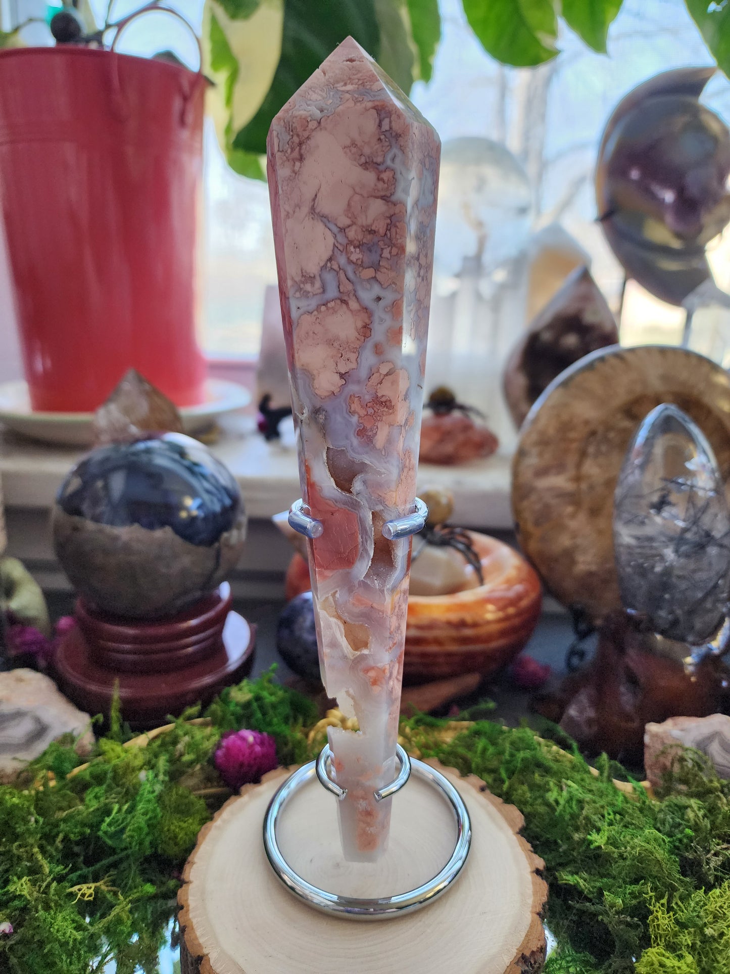 Pink Agate Wand C