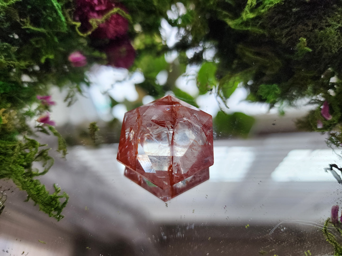 Fire Quartz Hexagon