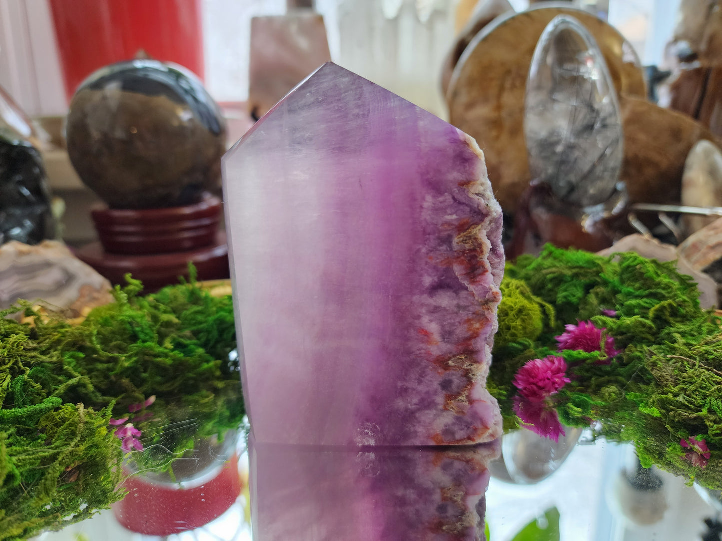 Fluorite Raw Spine Point