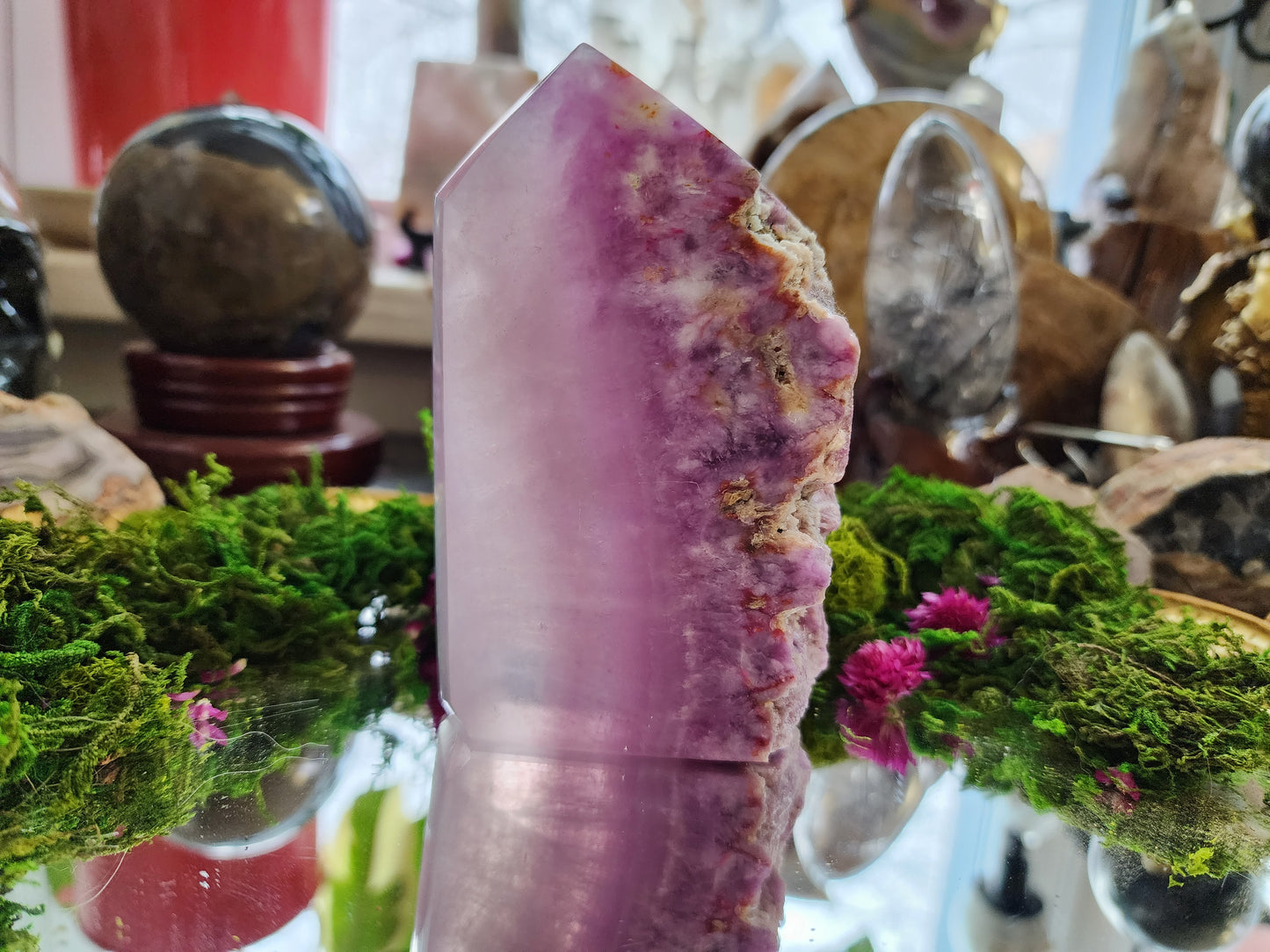 Fluorite Raw Spine Point