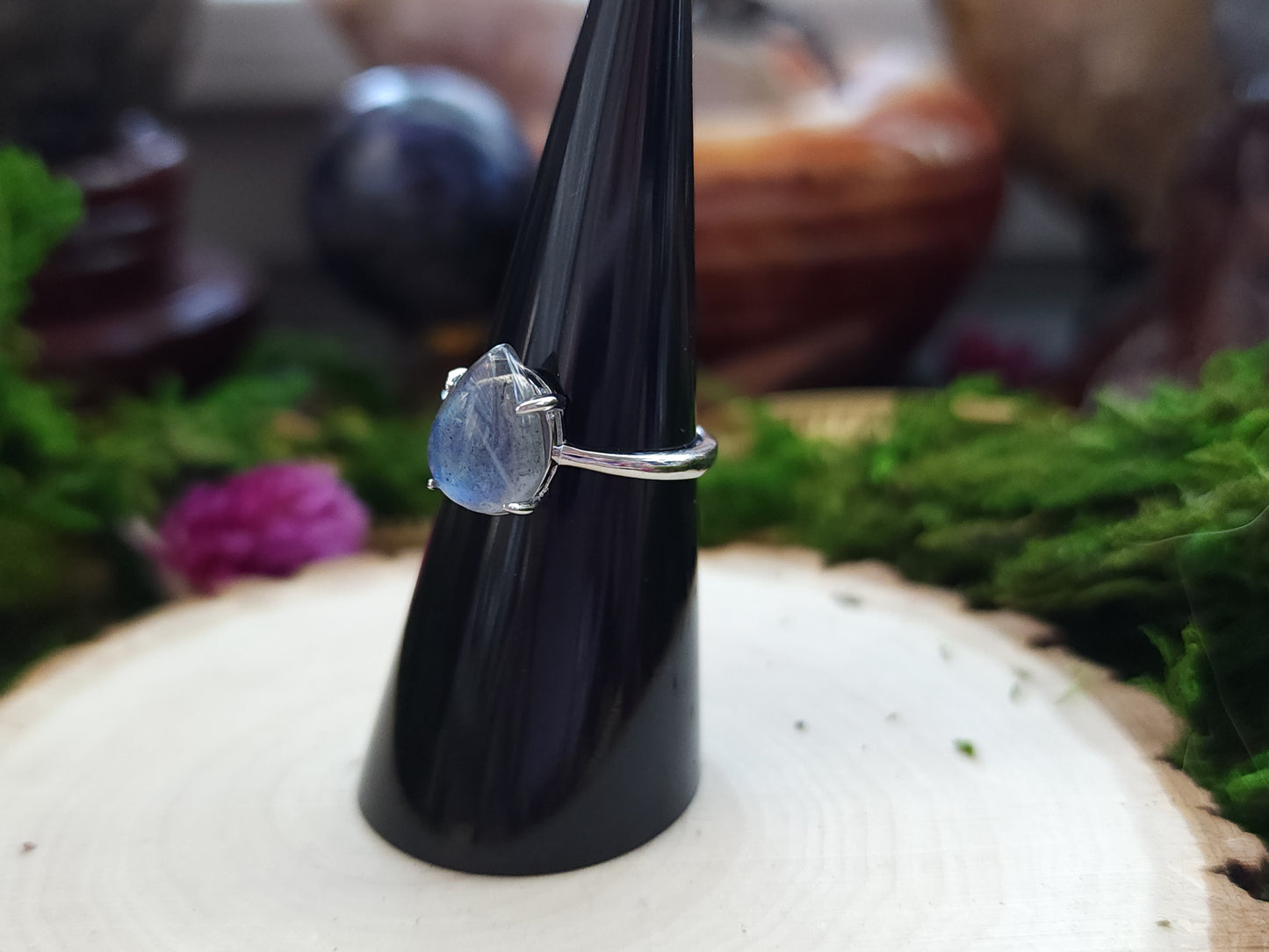 Labradorite Teardrop Ring C