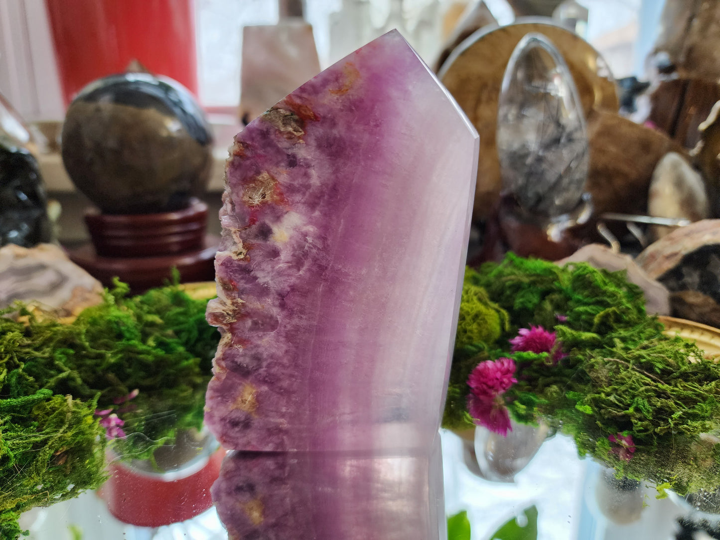 Fluorite Raw Spine Point