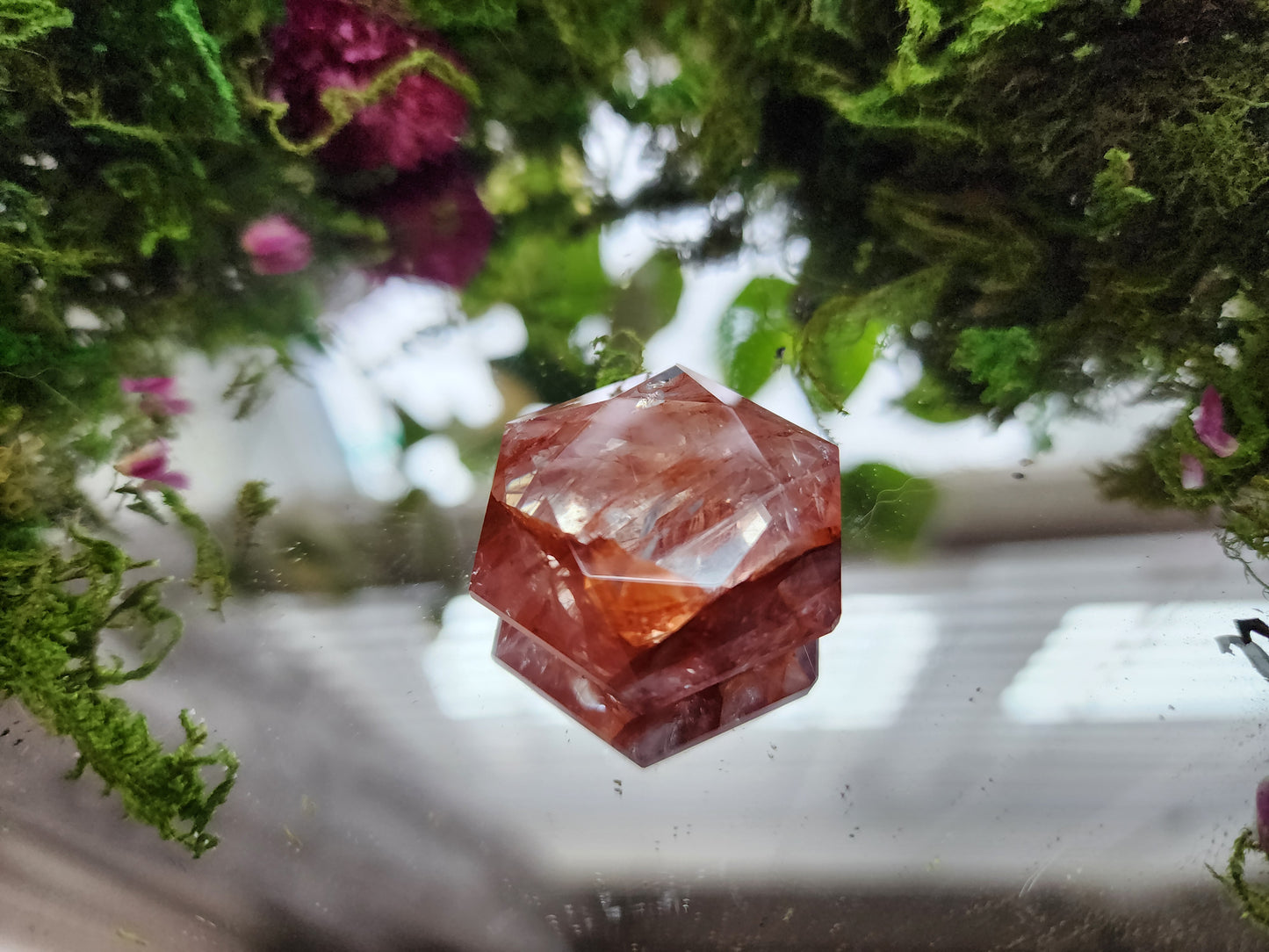 Fire Quartz Hexagon