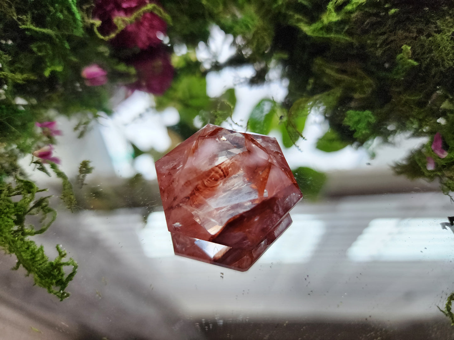 Fire Quartz Hexagon