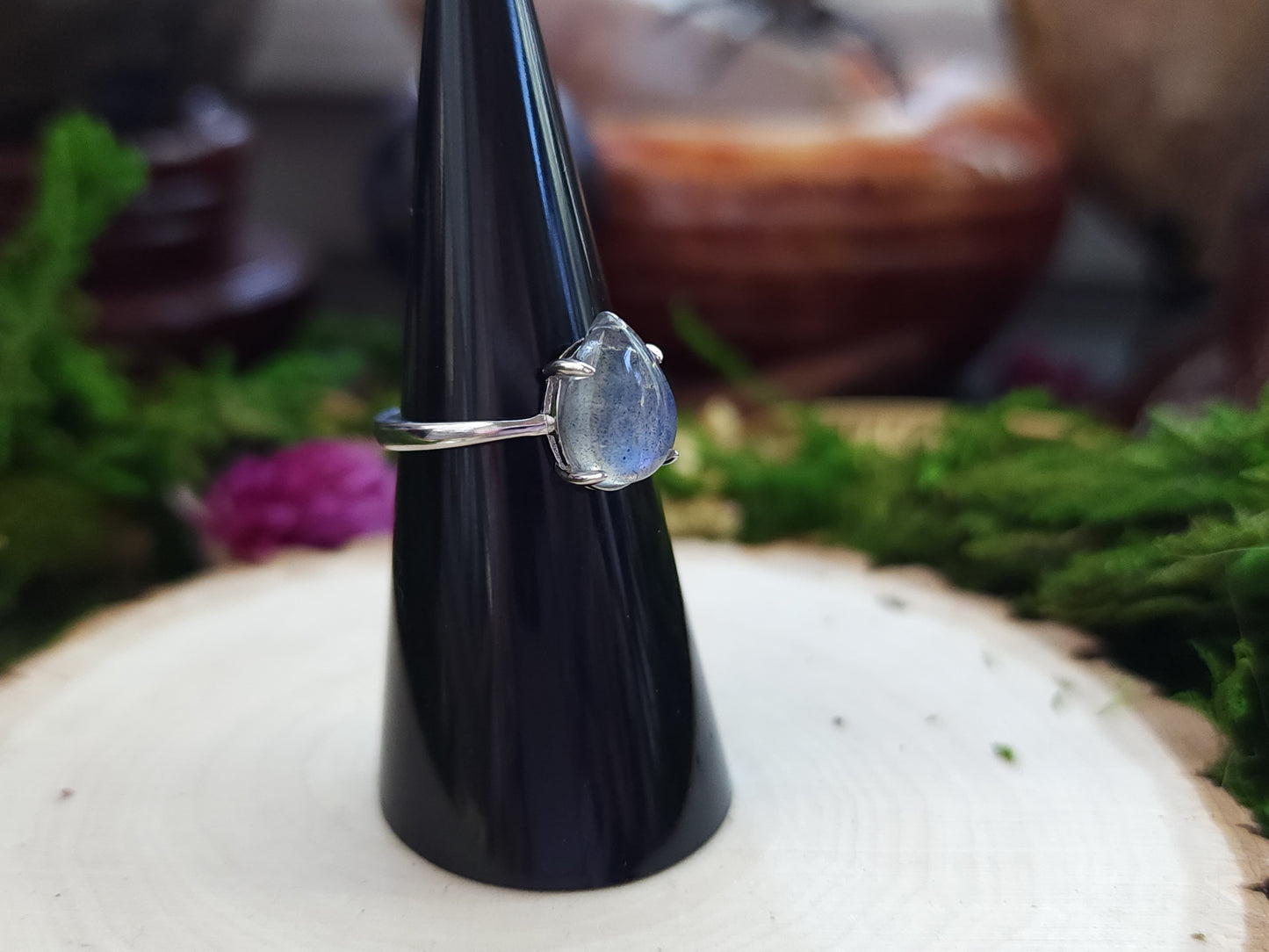 Labradorite Teardrop Ring C