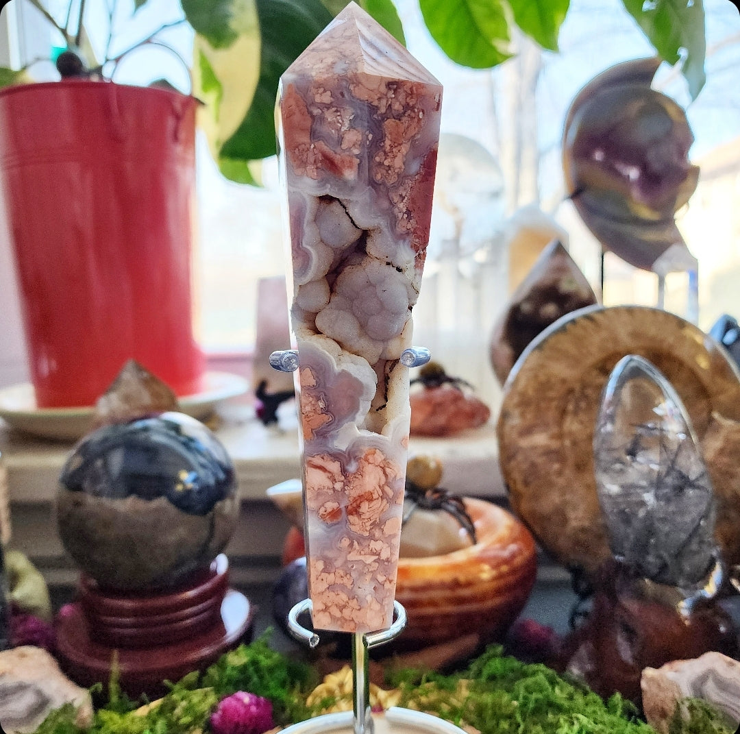 Pink Agate Wand A