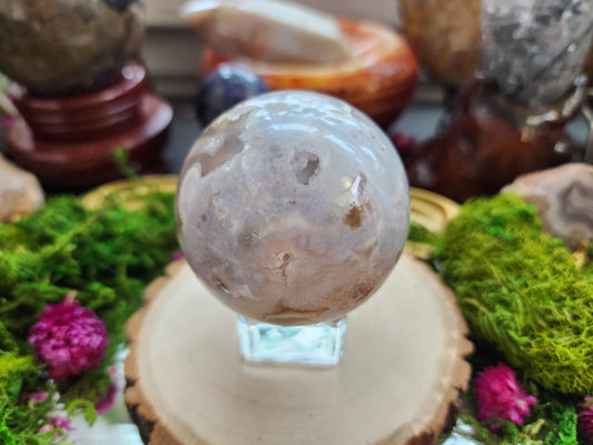 Flower Agate Sphere