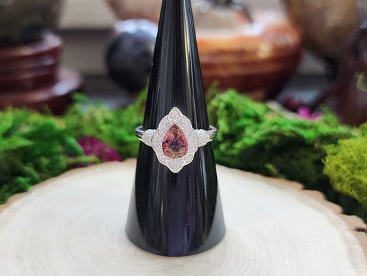 Bi-Color Tourmaline Adjustable Ring