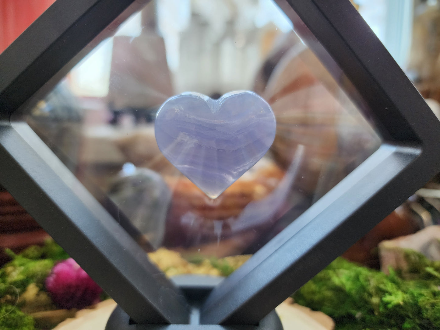 Blue Lace Agate Heart I