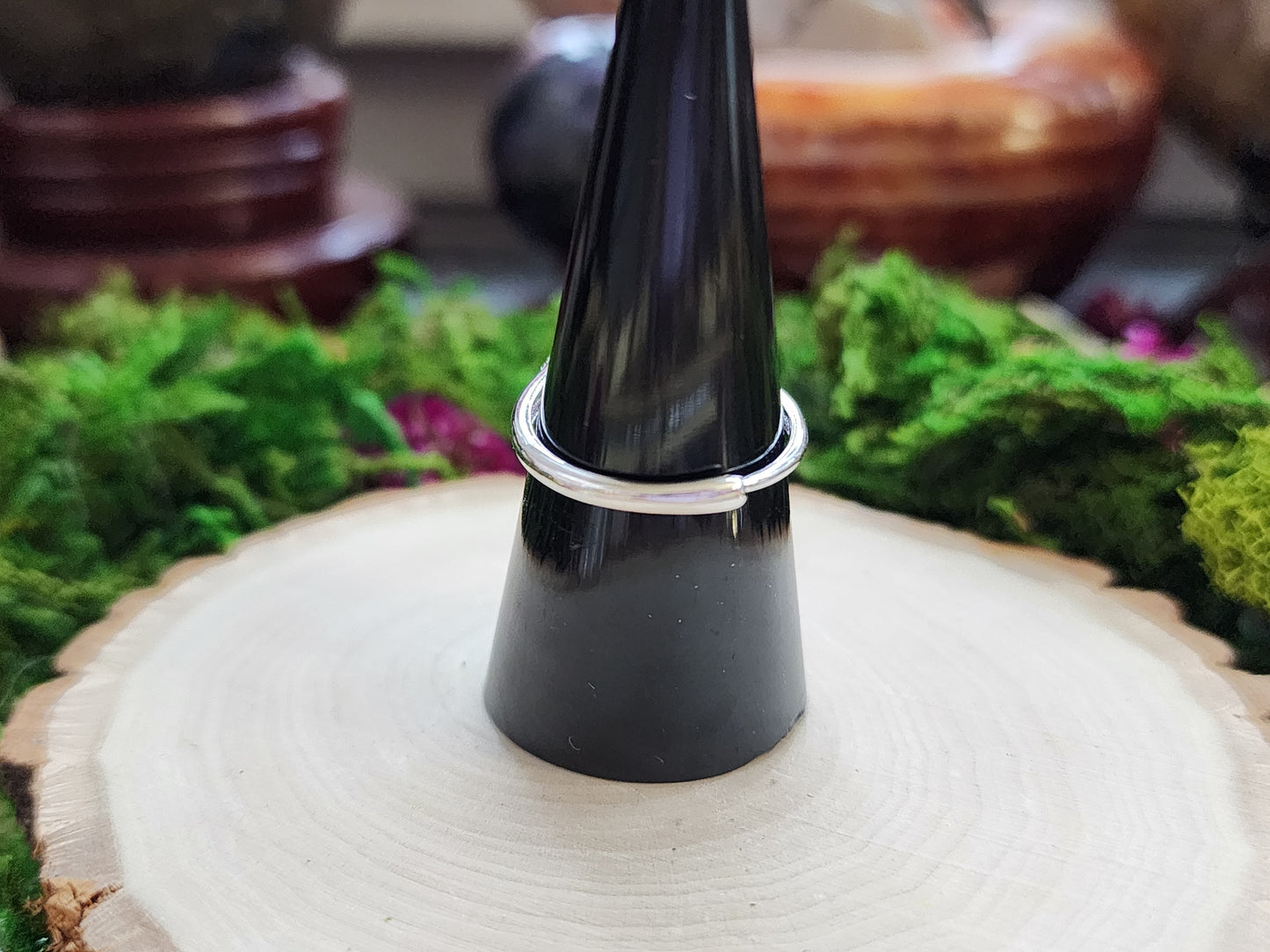 Bi-Color Tourmaline Adjustable Ring